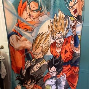 Dragon Ball Z Character Throw Blanket